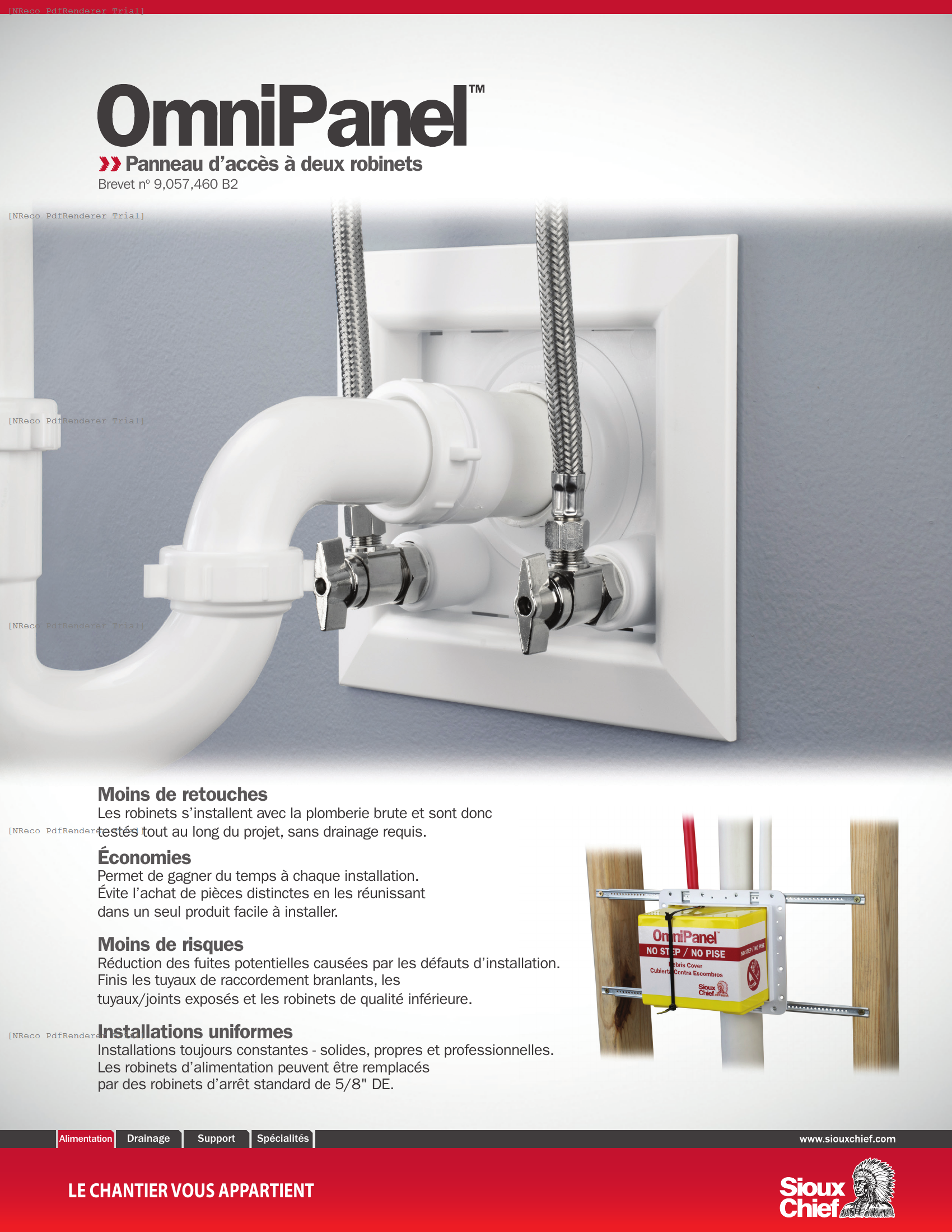 OMNIPANEL  - VALVE ACCESS PANEL - BROCHURE_FRENCH.PDF Brochure Document